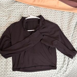 Paragon Fitwear 1/4 Zip Crop Raglan Black